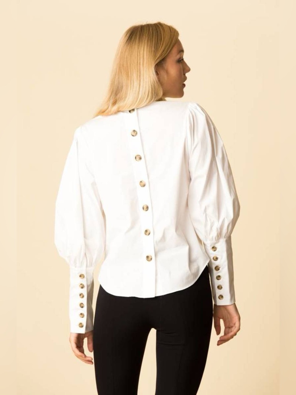 Veronica Beard Clarke Puff Sleeve Top